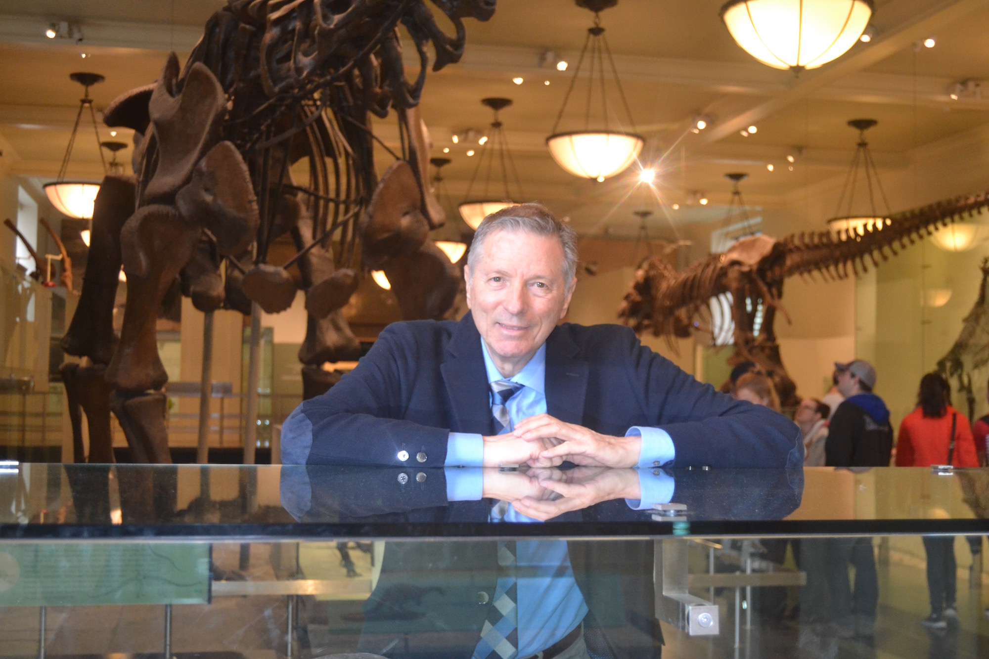 LCW Professor Howard R. Feldman at the Museum of Natural History in New York City. 