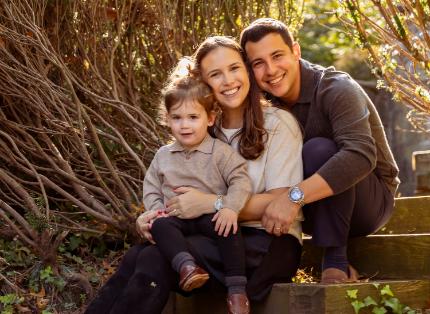 Kayla Ostrov with family.