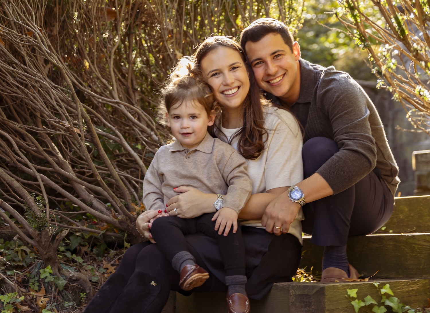 Kayla Ostrov with husband and son.