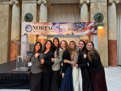 Members of the Lander College for Women Jewish Advocacy Fellowship capped a year learning different ways to support Israel by traveling to Washington, D.C. for the annual NORPAC mission to meet with lawmakers.